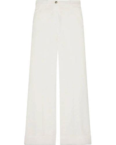 overige broeken gucci|white Gucci Trousers for Women .